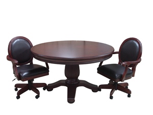 Fairfield 3-in-1 Pedestal Game Table Set
